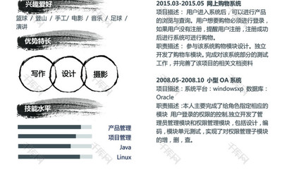 白色清新古典簡(jiǎn)歷模板